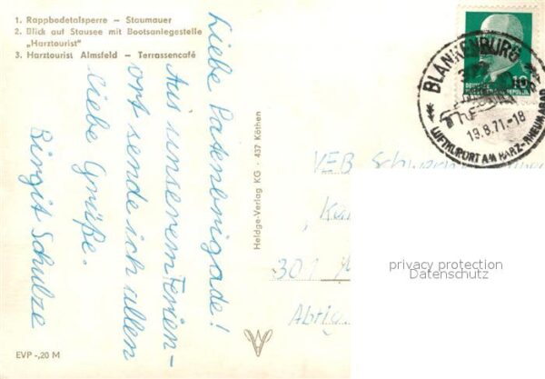 Wendefurth Rappbodetalsperre Staumauer Bootsanlege – Bild 2