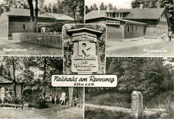 Neuhaus Rennweg Rennsteigbaude Rennstegstein Innenhof B