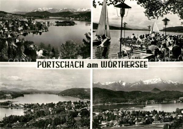 Poertschach Woerthersee Cafe Segelboot