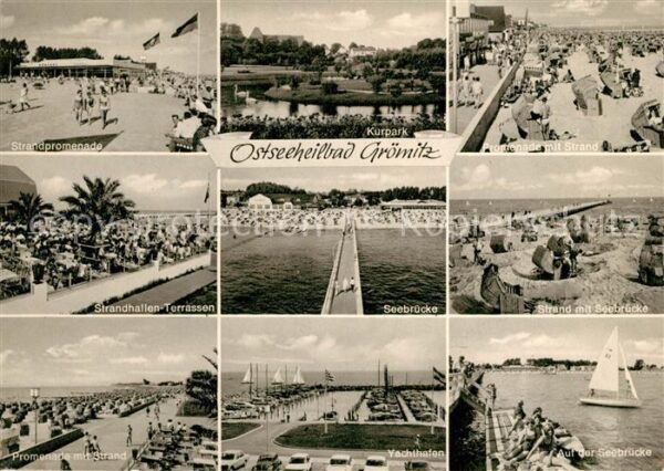 Groemitz Ostseebad Kurpark Seebrücke Yachthafen