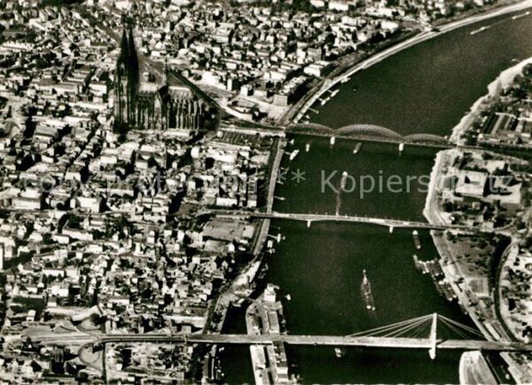 Koeln Rhein Fliegeraufnahme