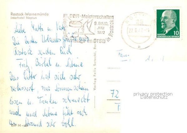 Rostock-Warnemuende Interhotel Neptun – Bild 2