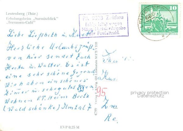Leutenberg Thueringen Erholungsheim Sormitzblick – Bild 2