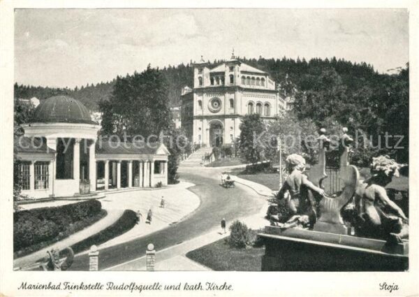 Marienbad Tschechien Boehmen Trinkstelle Rudolfsquelle katholische K