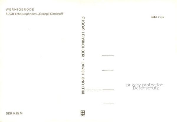 Wernigerode Harz Erholungsheim Georgi Dimitroff – Bild 2