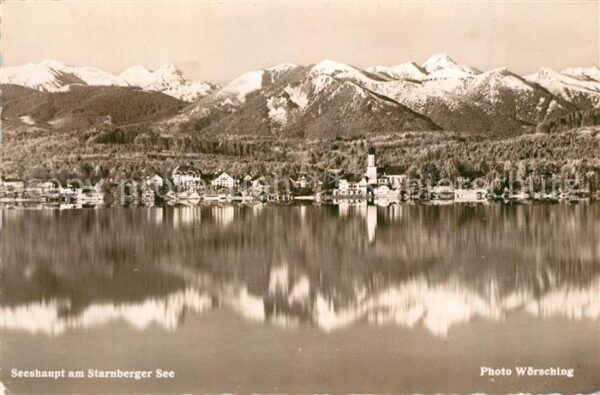 Seeshaupt Blick über den Starnberger See Alpenpan