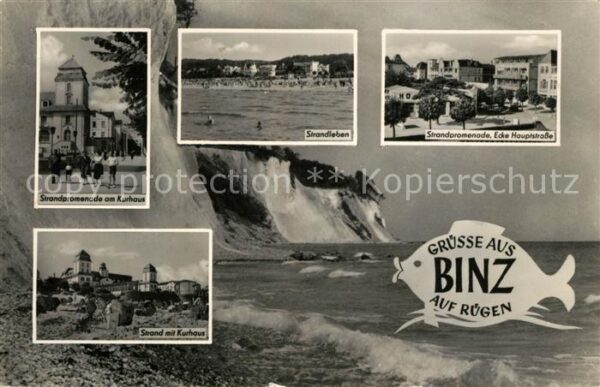 Binz Ruegen Strandpromenade Kurhaus Strand Steilküs