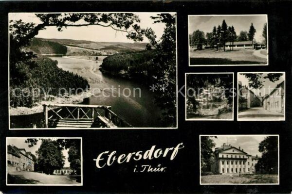 Ebersdorf Thueringen Landschaftspanorama Ortsansichten Schlo