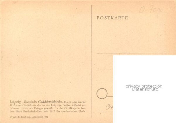Leipzig Russische Kirche Original Federzeichnun – Bild 2