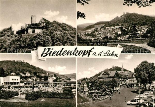 Biedenkopf Gesamtansicht mit Schloss Innenstadt Fr
