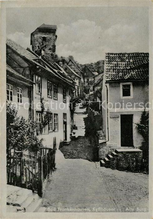 Bad Frankenhausen Ortsmotiv mit alter Burg