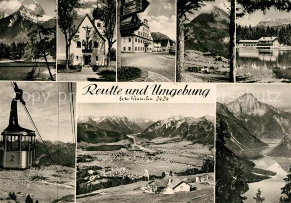 Reutte Tirol und Umgebung Bergbahn Alpenpanorama See
