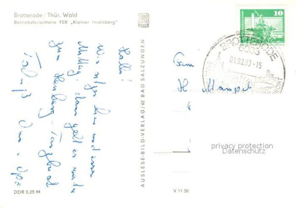 Brotterode Betriebsferienheim FER Klein Inselsberg – Bild 2
