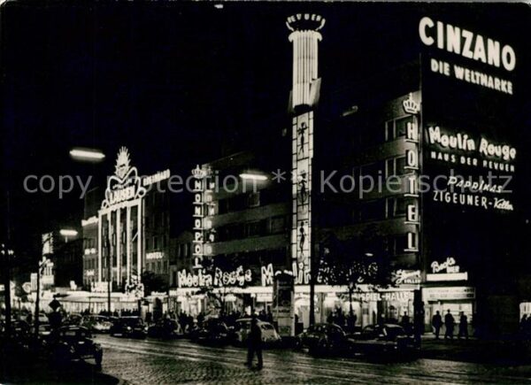 Hamburg St Pauli bei Nacht