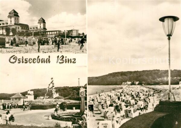 Binz Ruegen Kurhaus Anlagen am Strand Strandpartie