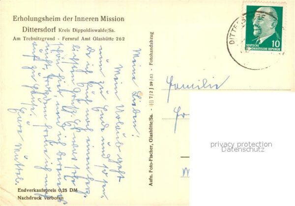 Dittersdorf Glashuette Sachsen Erholungsheim der Inneren Mission – Bild 2