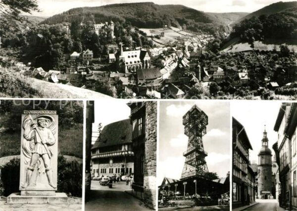 Stolberg Harz Müntzer Denkmal Rathaus Josephskreuz Ma