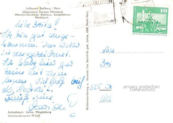 Stolberg Harz Müntzer Denkmal Rathaus Josephskreuz Ma – Bild 2