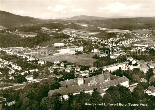Iburg Teutoburger Wald Kneipp- und Luftkurort Fliegeraufnahme