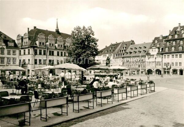 Naumburg Saale Wilhelm Pieck Platz Strassencafe Restau