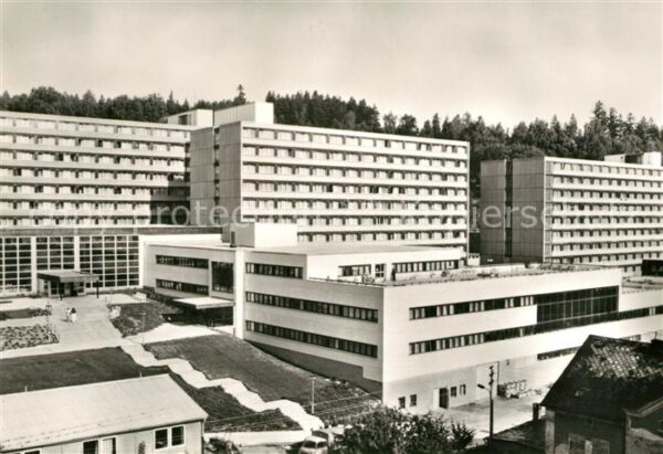 Bad Elster Staatsbad Therapiegebäude und Bettenhäu