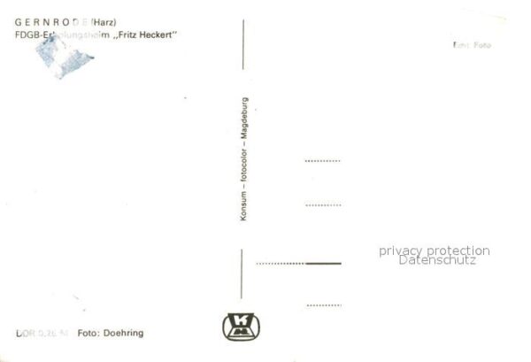 Gernrode Harz FDGB Erholungsheim Fritz Heckert – Bild 2