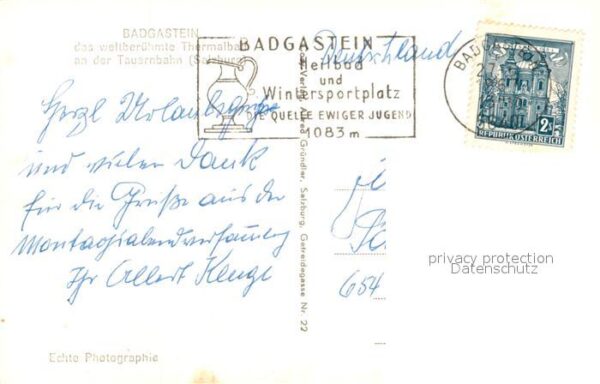 Bad Gastein Teilansichten Thermalbad an der Tauernb – Bild 2