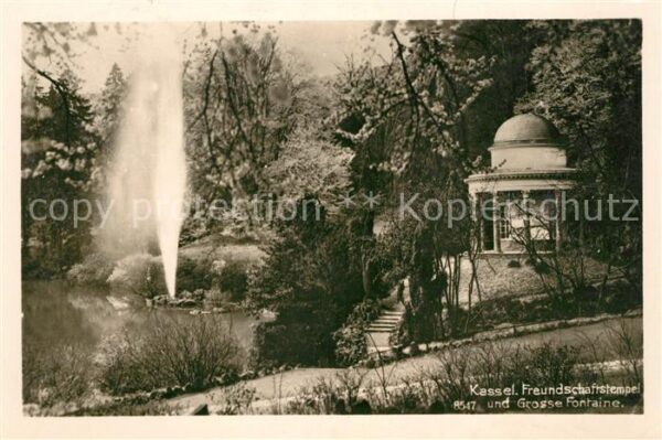 Kassel Freundschaftstempel Grosse Fontäne