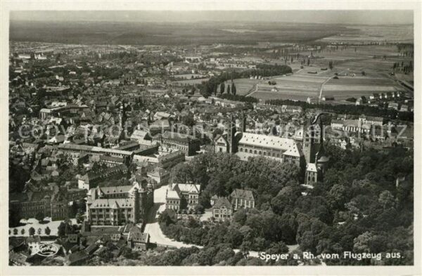 Speyer Rhein Fliegeraufnahme