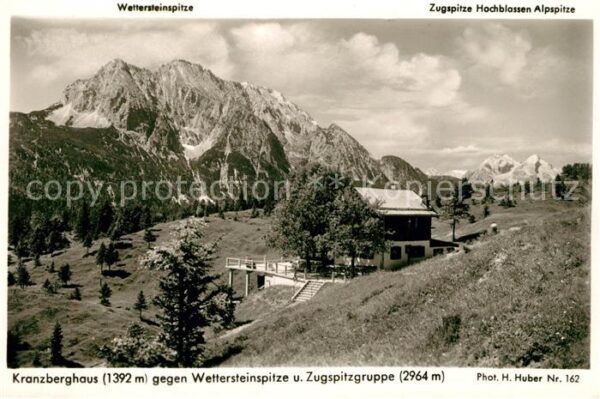 Kranzberghaus Berghaus gegen Wettersteinspitze Zugspi