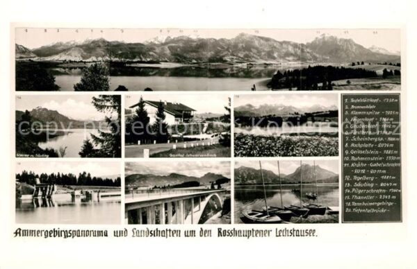 Schongau Ammergebirgspanorama und Landschaften u