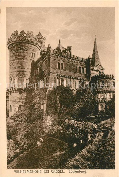 Wilhelmshoehe Kassel Löwenburg