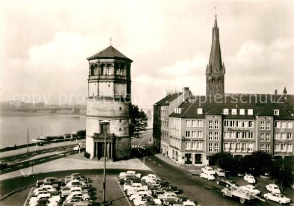 Duesseldorf Schlossturm am Rhein