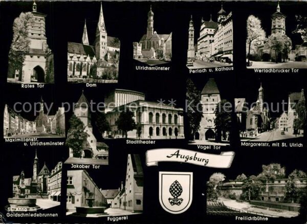 Augsburg Nachtaufnahmen Sehenswürdigkeiten