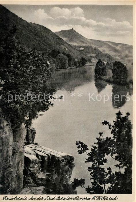 Volkstedt Saale Landschaftspanorama Rudolstädter Rivier