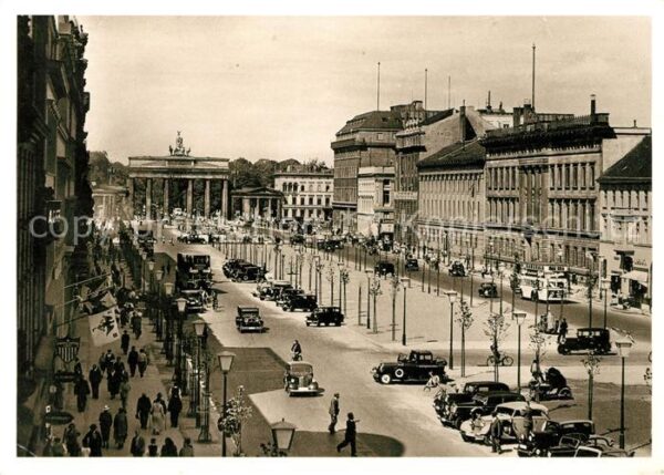 Berlin Unter den Linden Blick zum Brandenburge