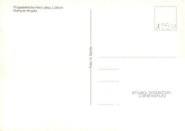 Luebeck Propsteikirche Herz Jesu Martyrer Krypt – Bild 2
