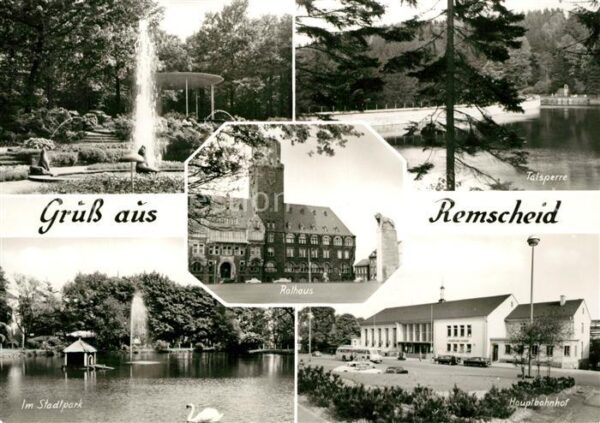 Remscheid Stadtpark Fontäne Talsperre Hauptbahnho