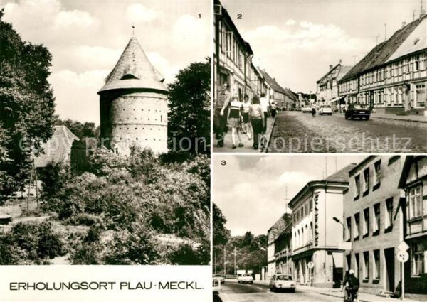 Plau See Burgturm Karl Marx Strasse Grosse Burgs