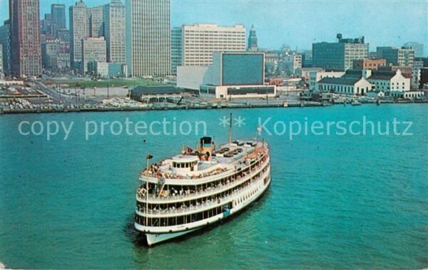 Dampfer Schaufelrad Pleasure Ship Columbia Detroit Michigan