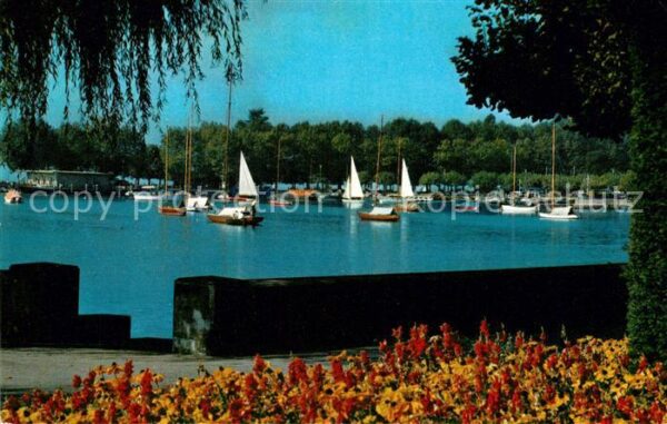 Segelboote Lausanne-Ouchy Port