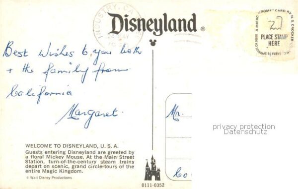 Disneyland California Floral Mickey Mouse Main Street Station – Bild 2