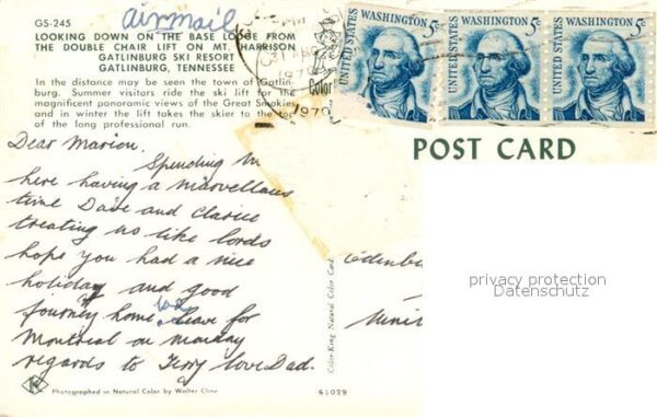 Sessellift Mount Harrison Gatlinburg Tennessee – Bild 2