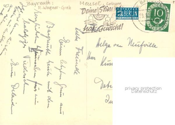Wagner Richard Komponist Grab Bayreuth – Bild 2