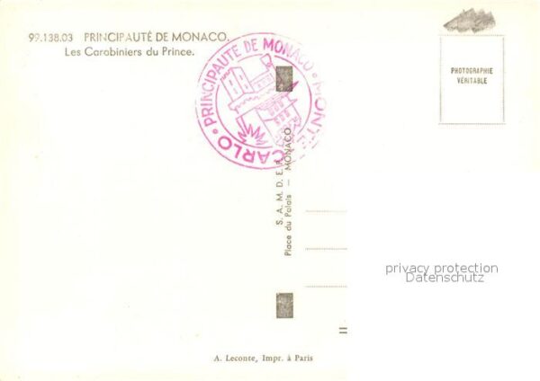 Leibgarde Wache Carabiniers du Prince Monaco – Bild 2