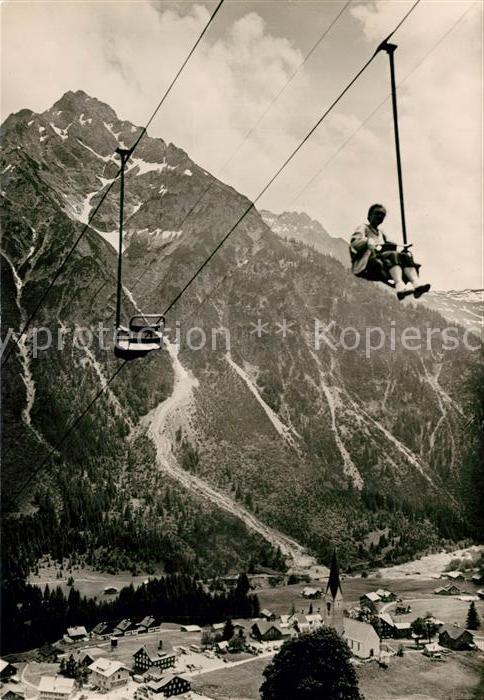 Sessellift Zaferna Kleinwalsertal Mittelberg