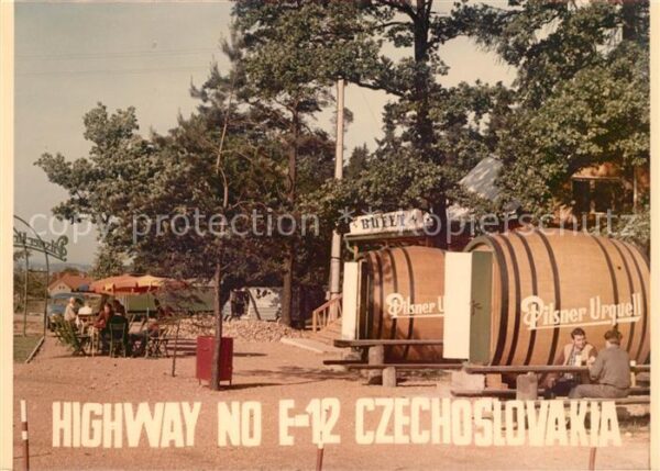 Autobahn Highway No E-12 Czechoslovakia