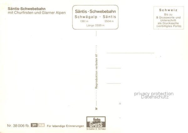 Seilbahn Säntis Churfirsten Glarner Alpen – Bild 2