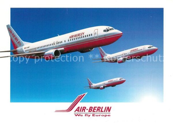 Flugzeuge Zivil Air-Berlin Flüsterjet Boeing 737/400