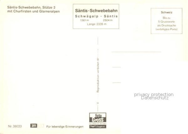 Seilbahn Säntis Churfirsten Glarneralpen – Bild 2